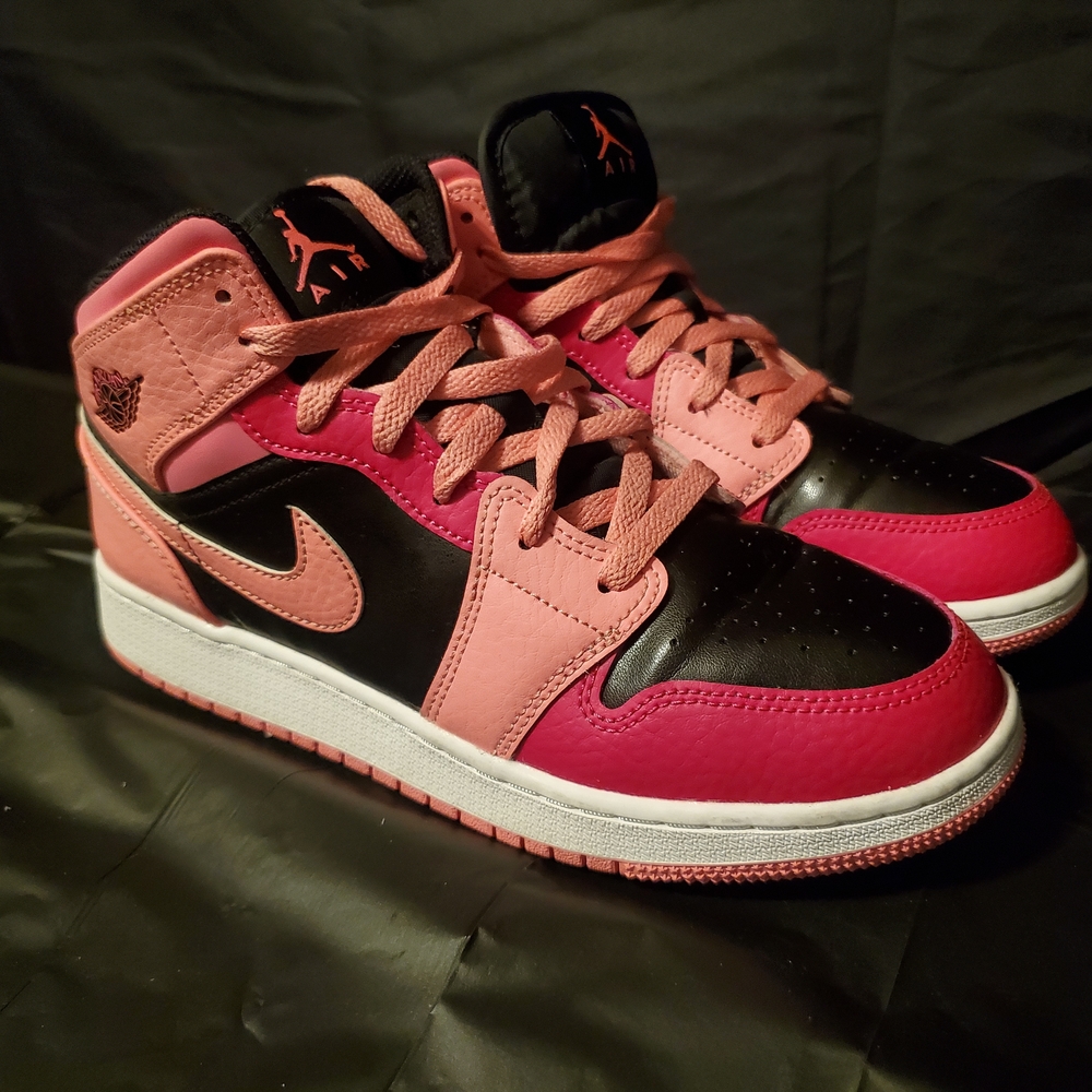 Nike Air Jordan 1s Pink and Black Sneakers